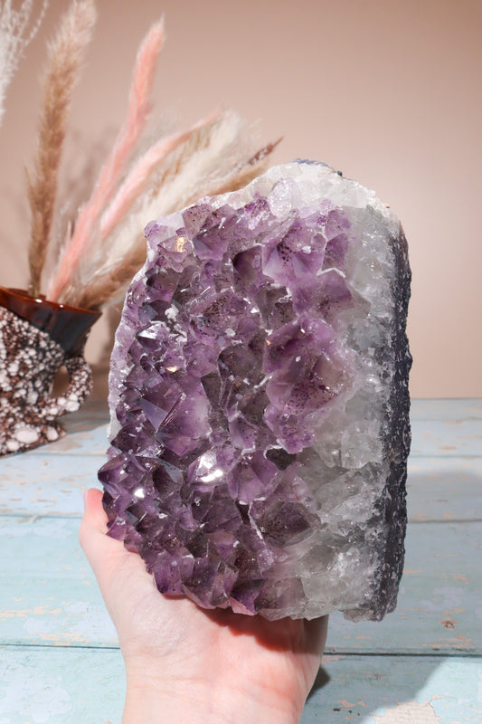 Amethyst purple crystals