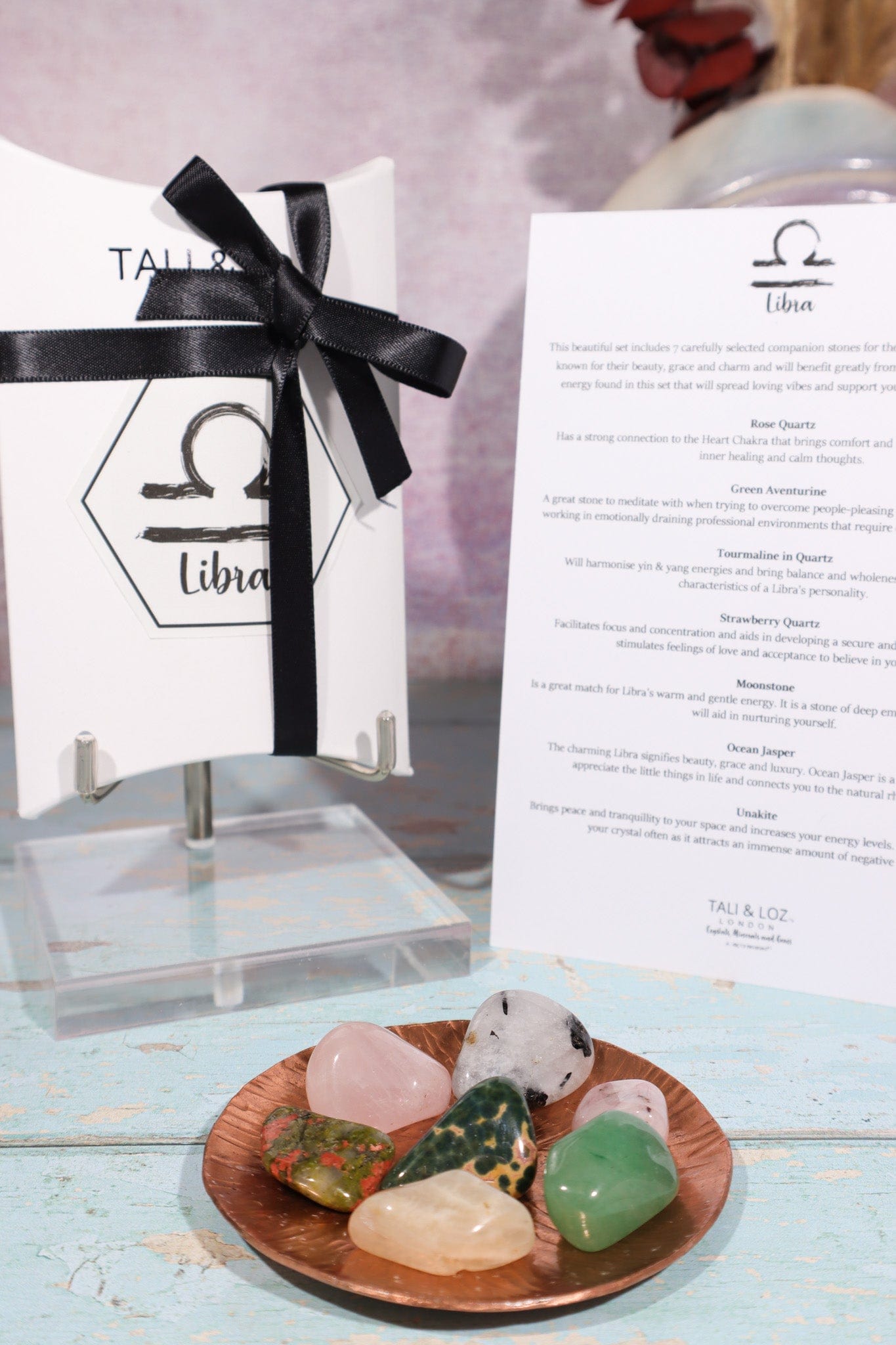 Libra Zodiac Crystal Set Tali Loz Crystals