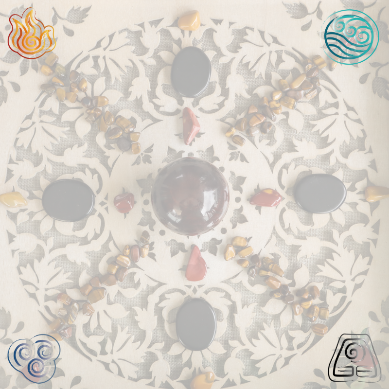 Crystal Grids with the Element Signs