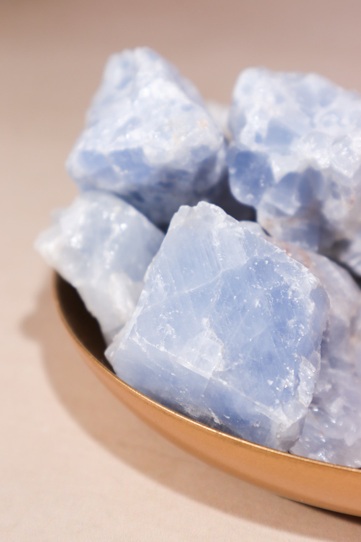 Blue Calcite Rough Crystals