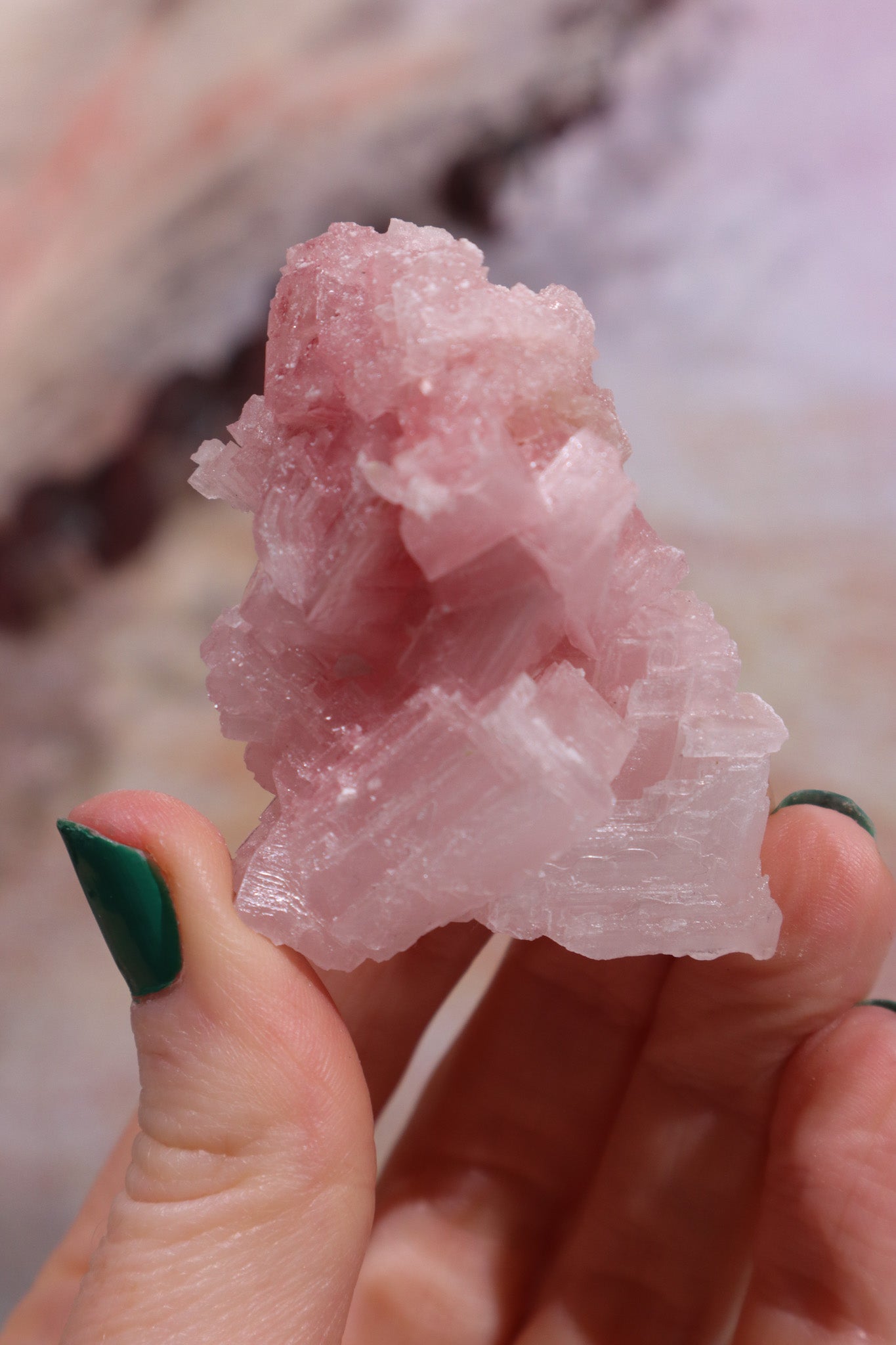 Pink Halite Crystal