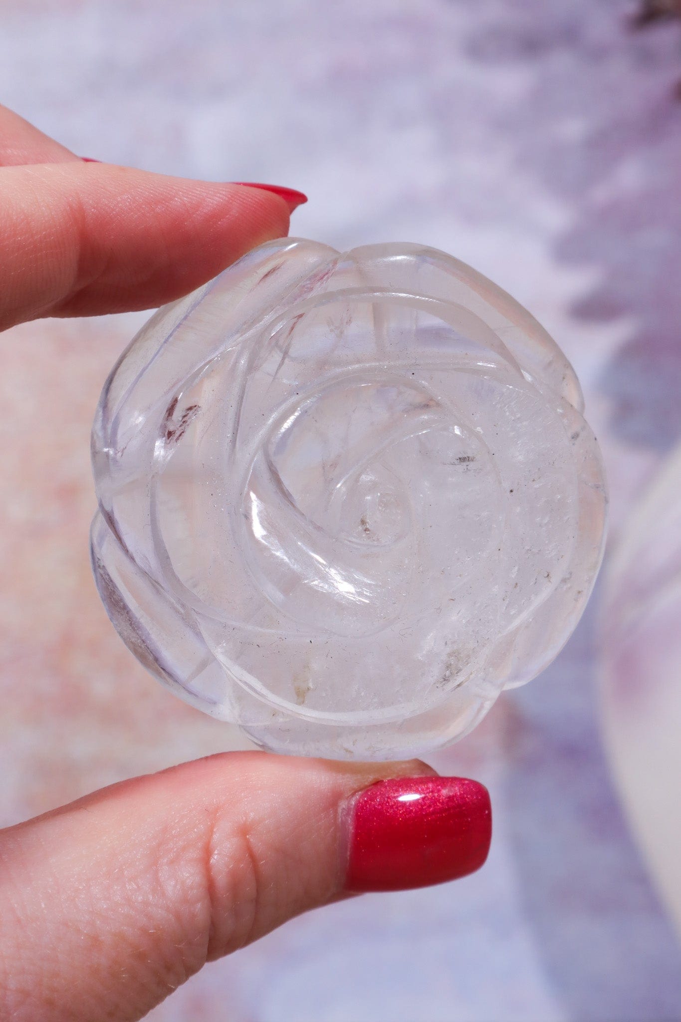 Clear Quartz Rose