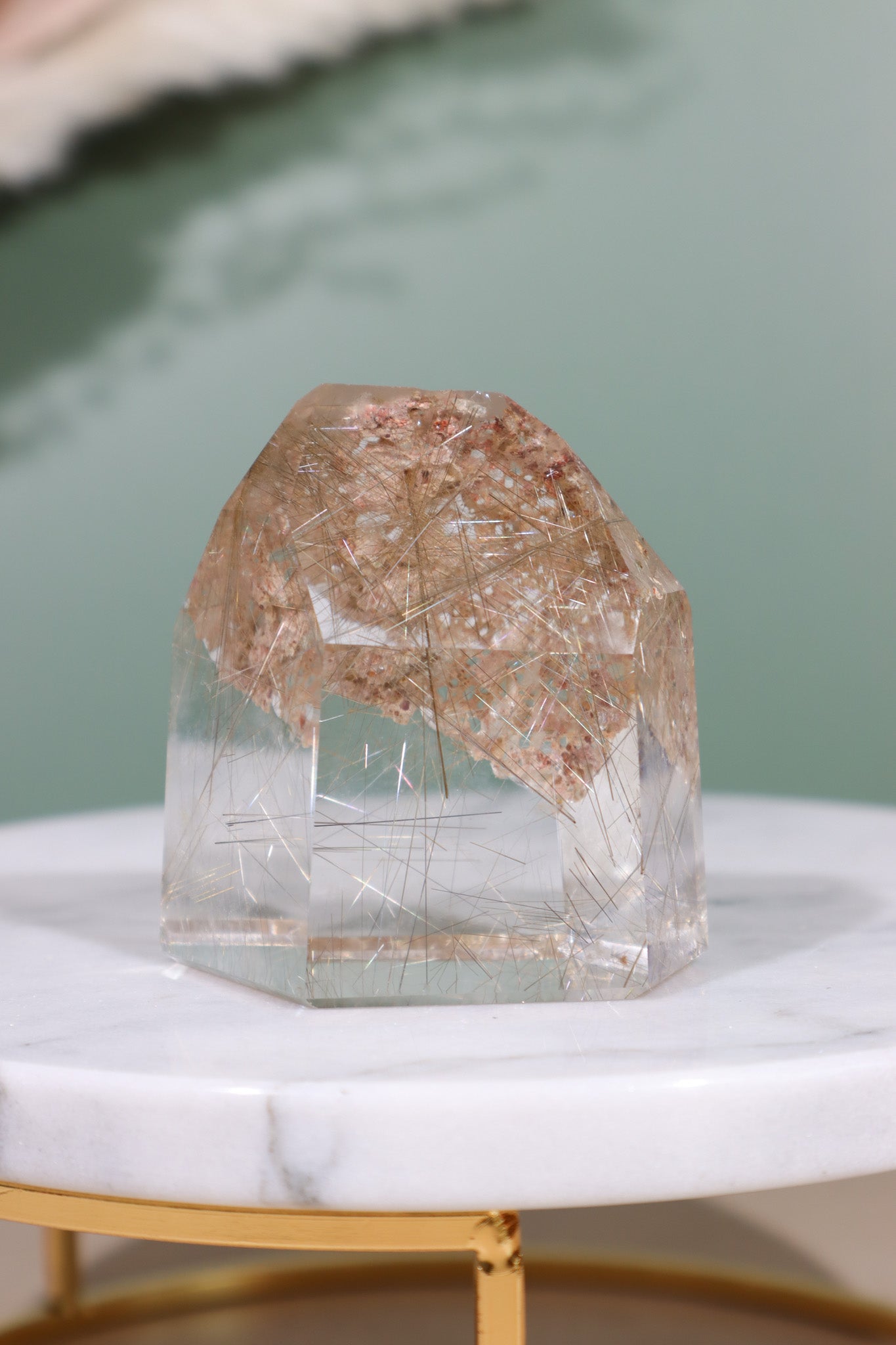 Rutilated Quartz Tower