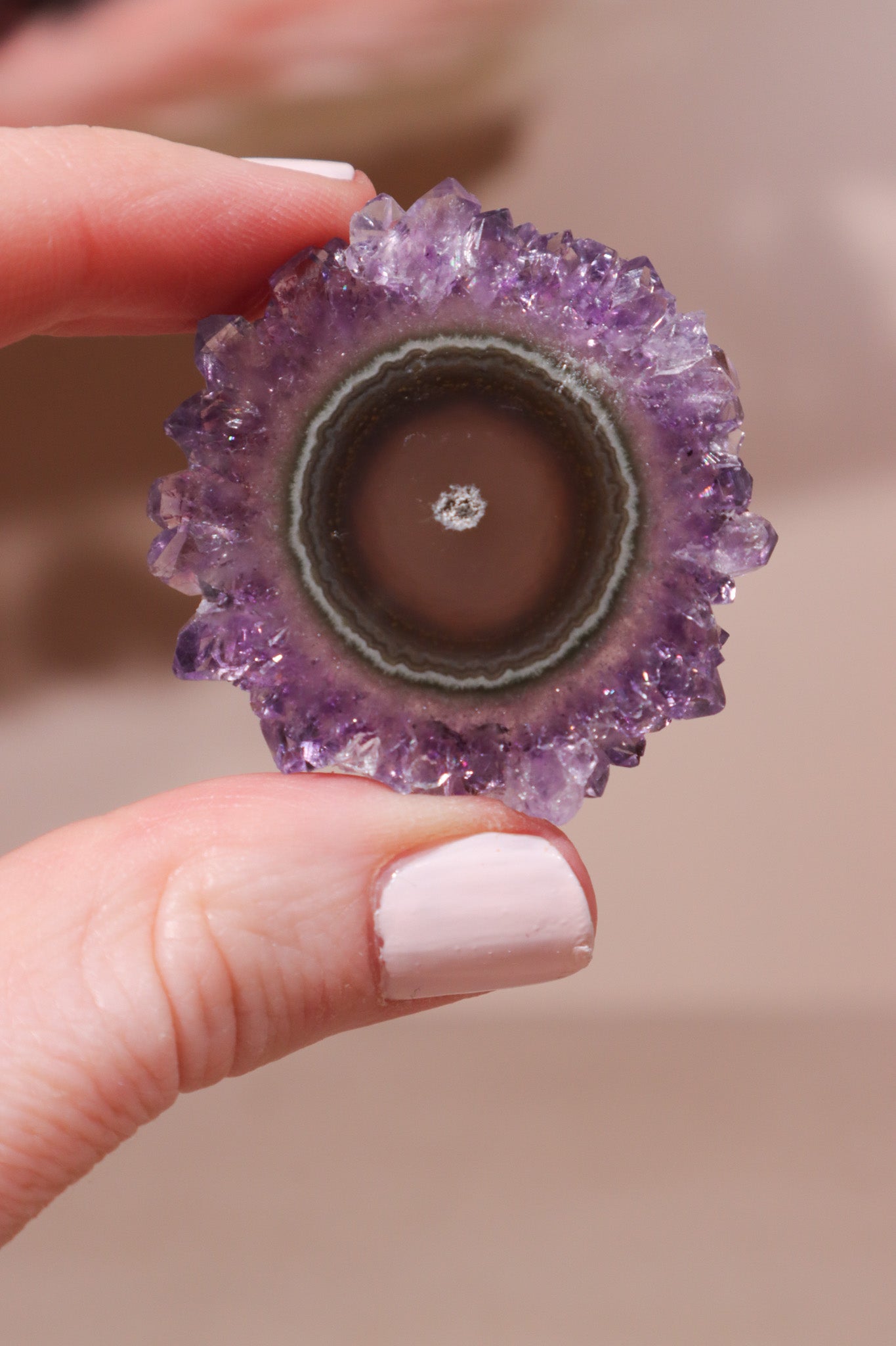 Amethyst Stalactite Slice