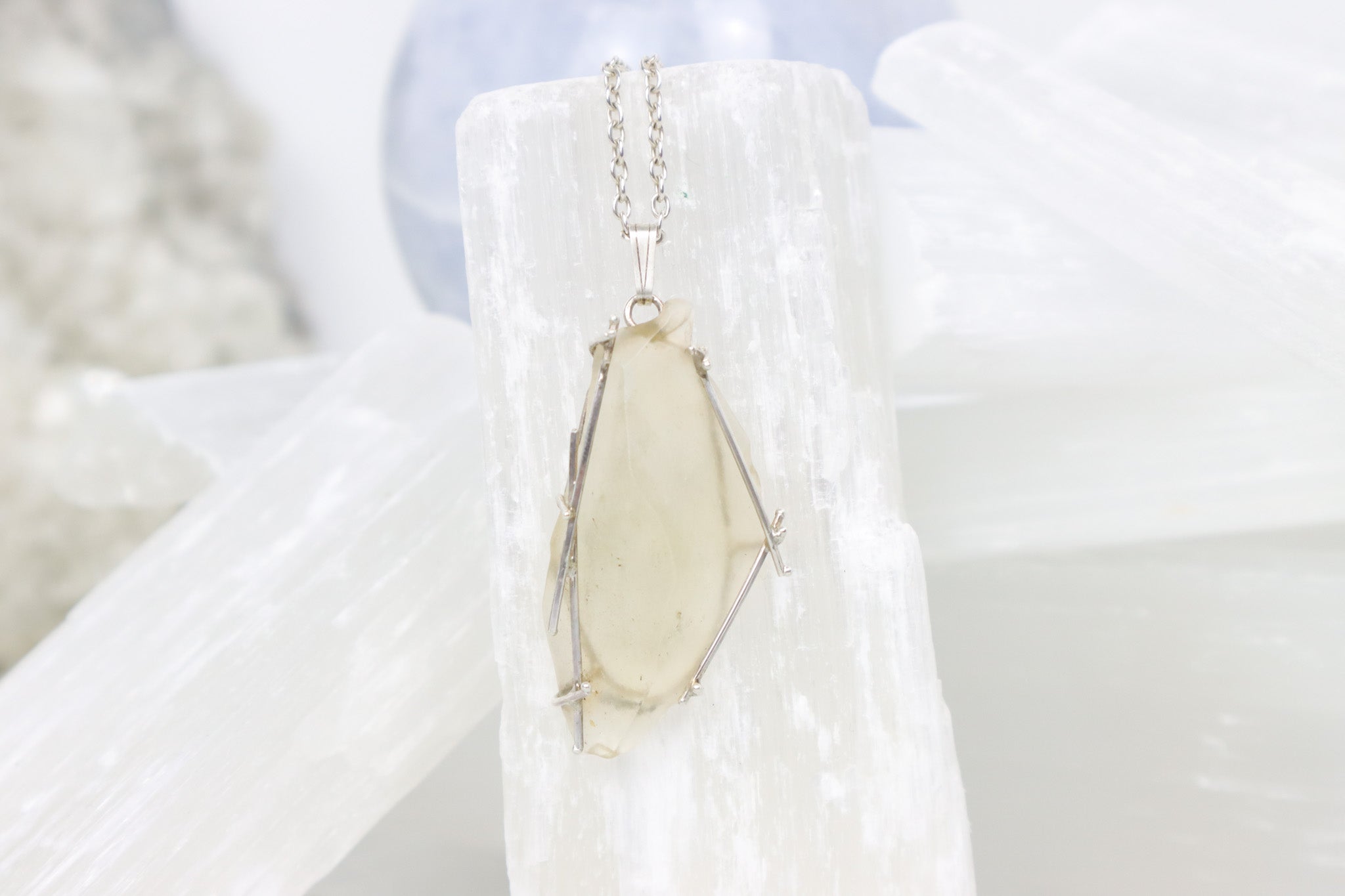 Libyan desert glass pendant