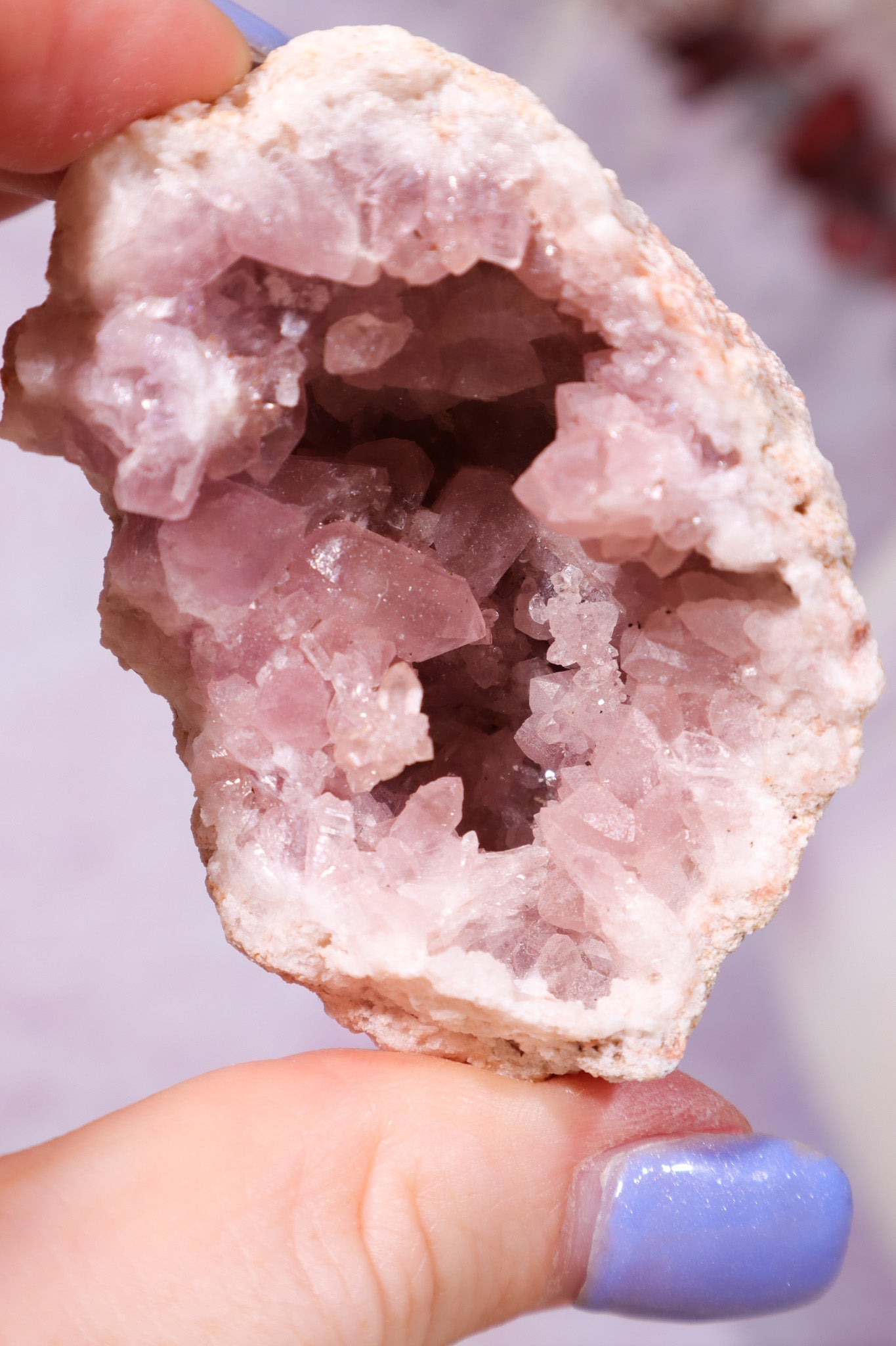 Pink Amethyst Geode