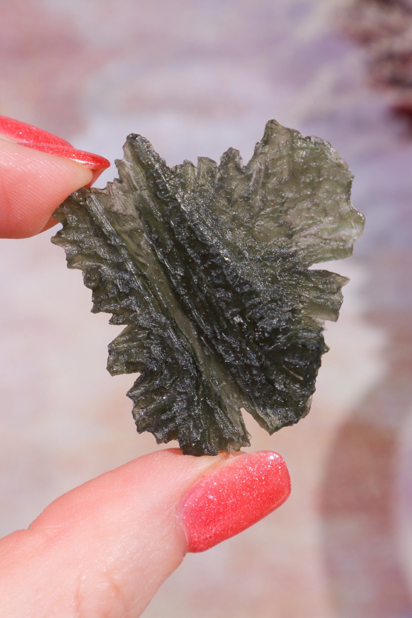 Moldavite Angel Wing