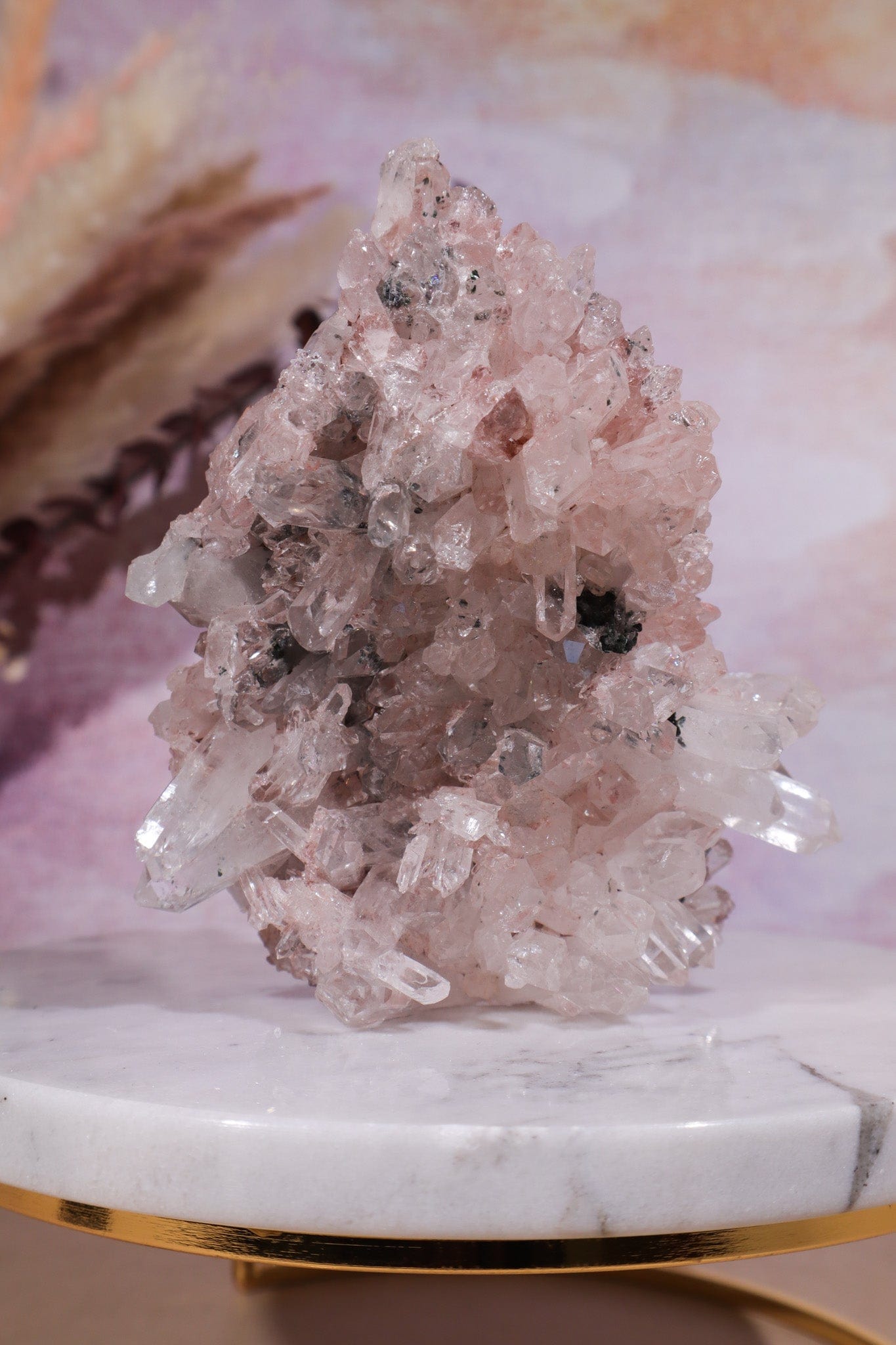 Pink Lemurian Cluster