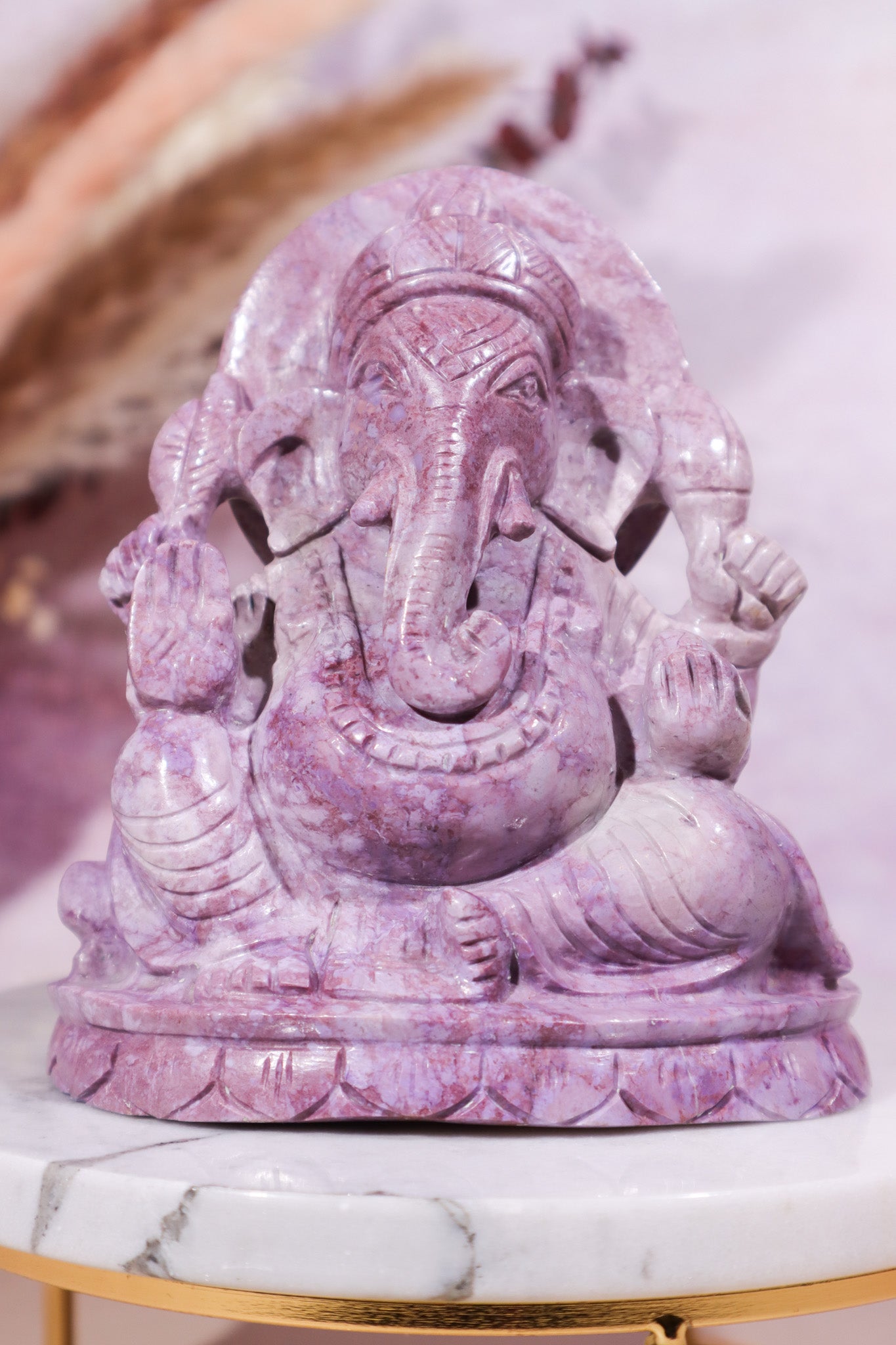 Lavender jade Ganesh
