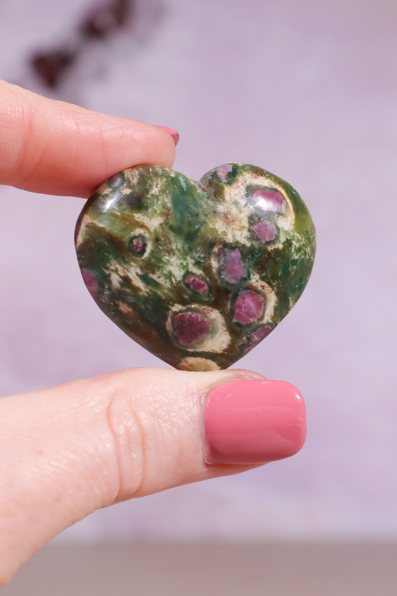 Ruby Fuchsite Heart