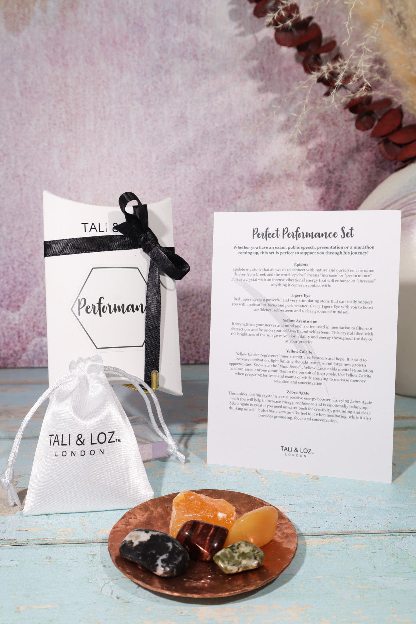 Crystal gift set performance