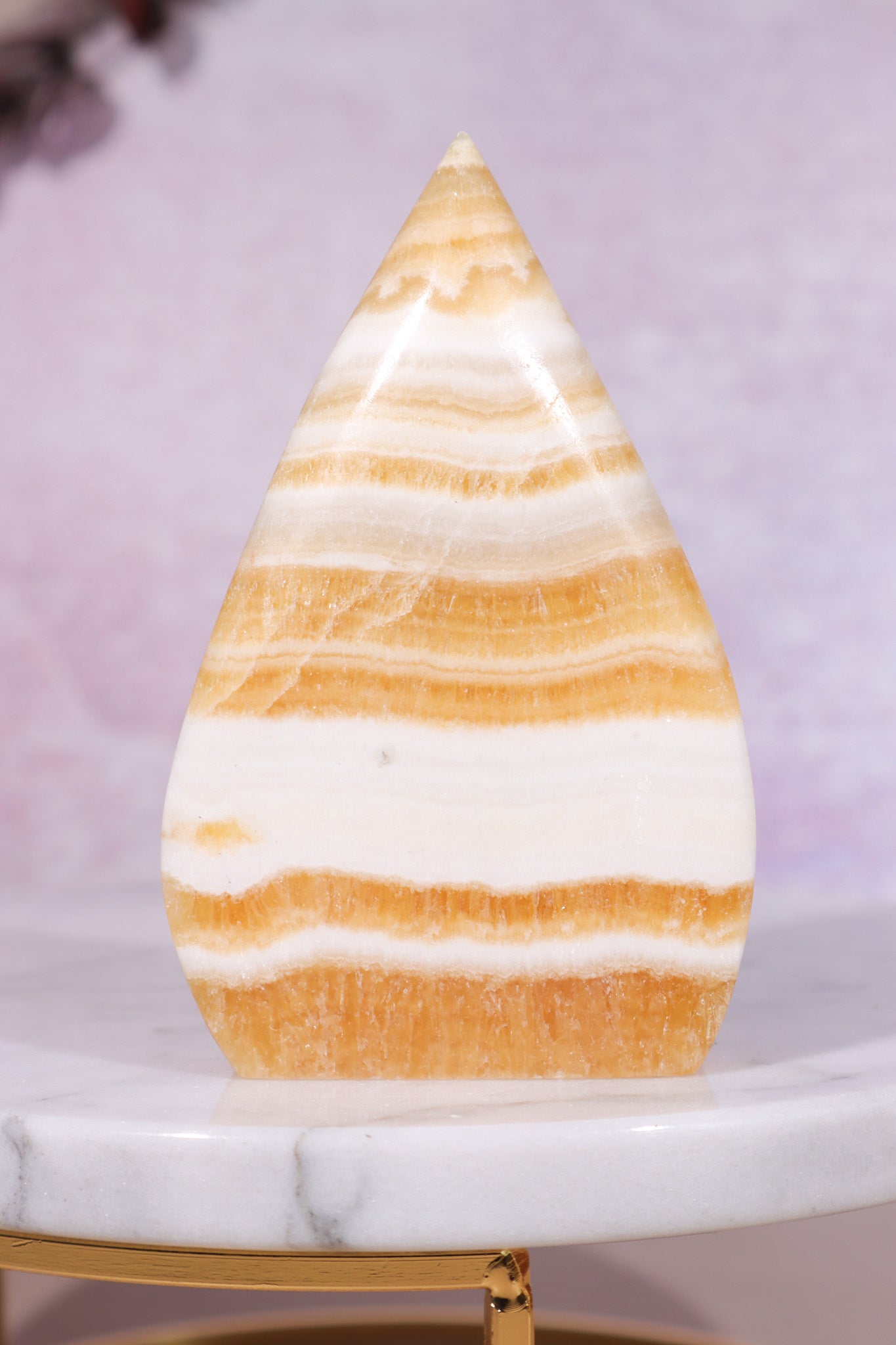Yellow Zebra Calcite freeform