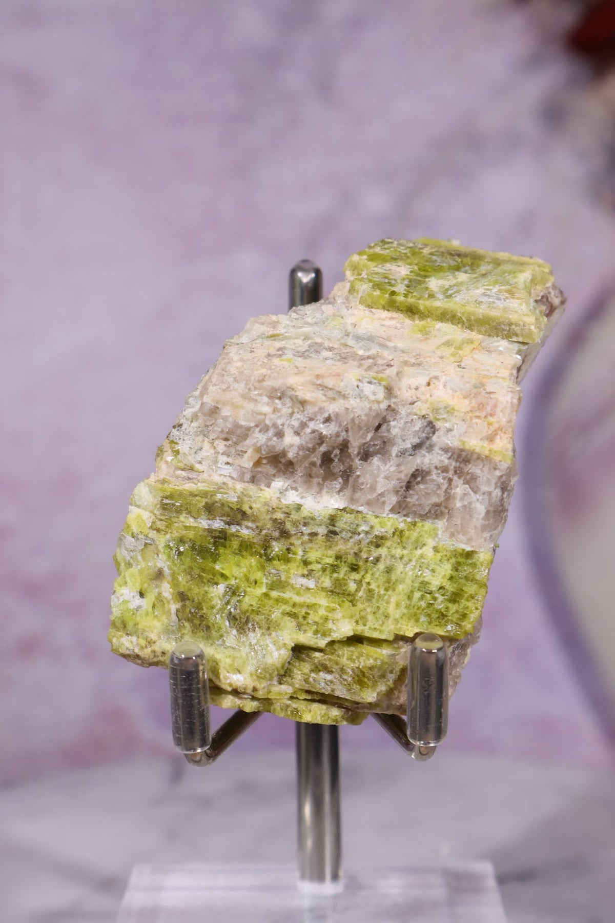 Chrysoberyl with Mica & Quartz | 113.9g | Mozambique Minerals Tali & Loz Crystals