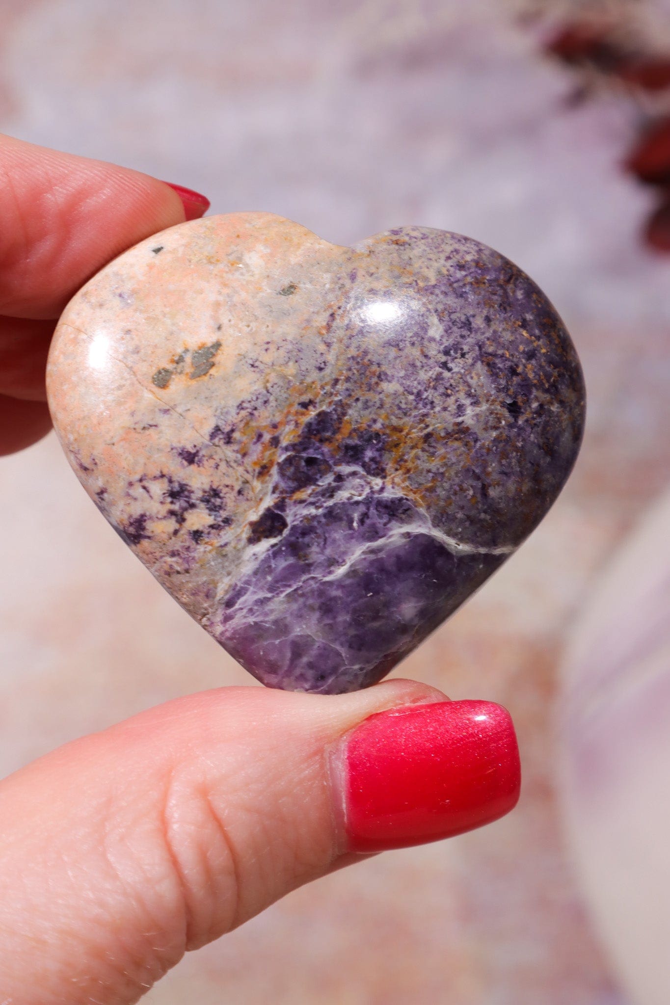 Tiffany stone heart