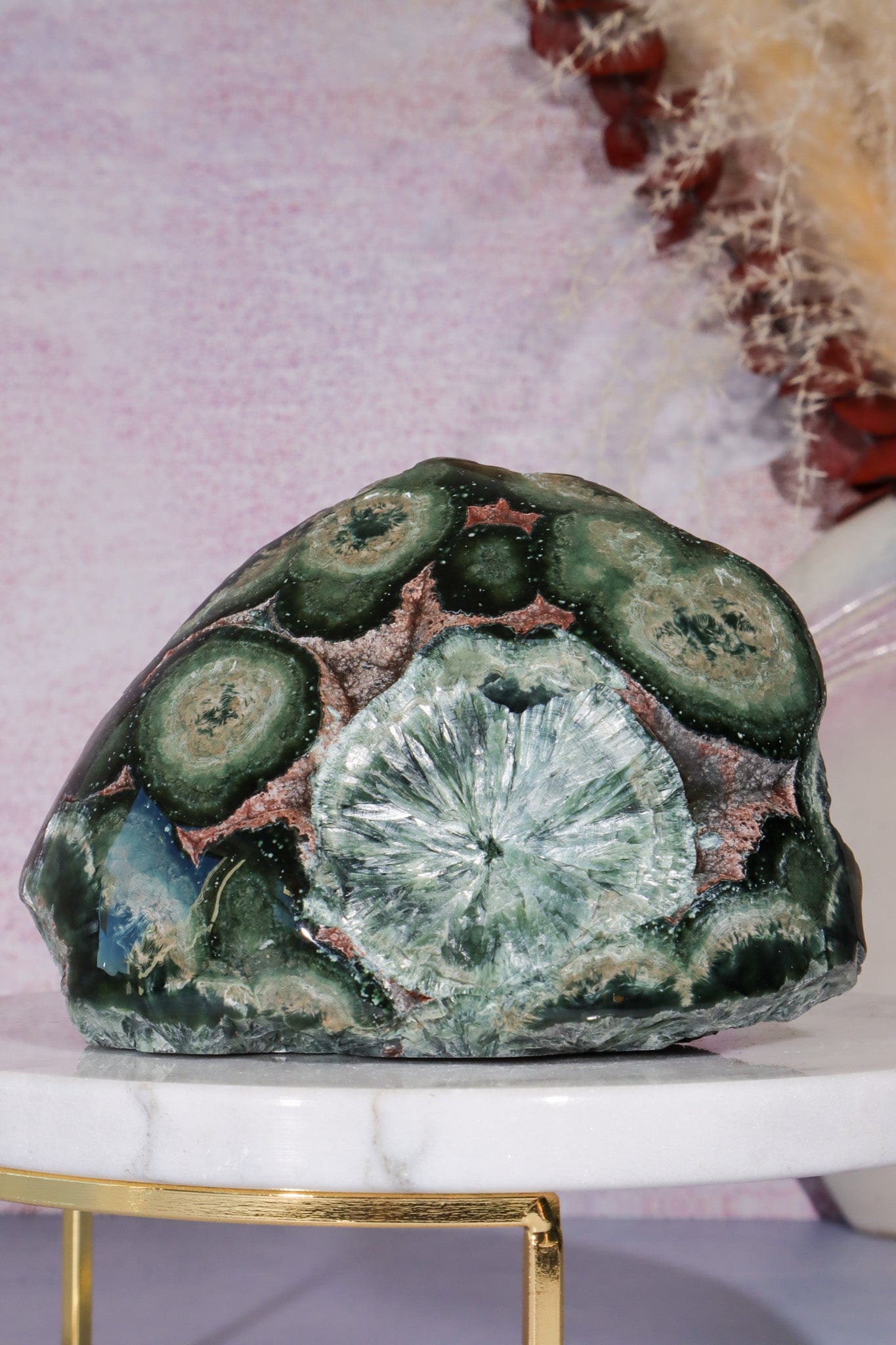 0.5KG Seraphinite Specimen, Russia Specimen Tali & Loz Crystals