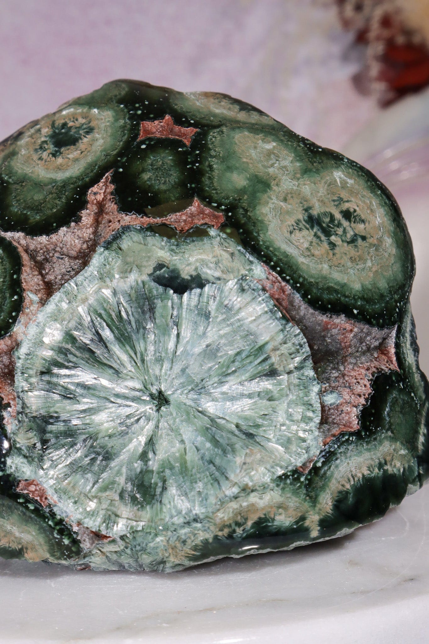 0.5KG Seraphinite Specimen, Russia Specimen Tali & Loz Crystals