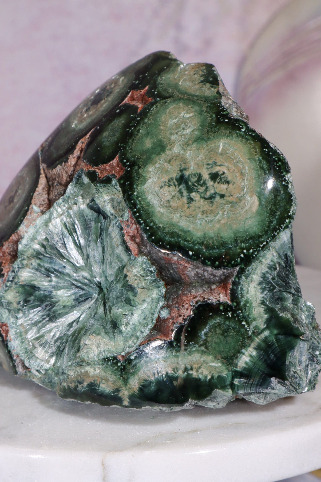 0.5KG Seraphinite Specimen, Russia Specimen Tali & Loz Crystals