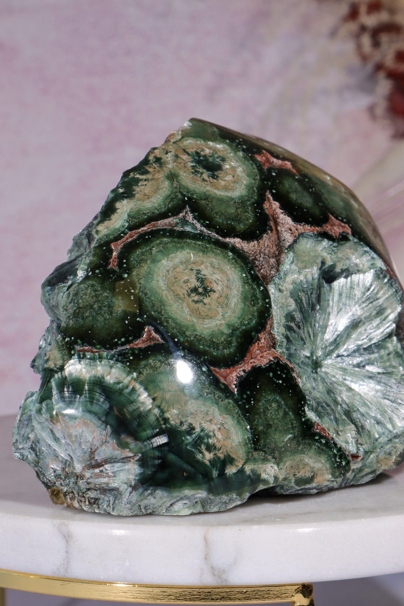 0.5KG Seraphinite Specimen, Russia Specimen Tali & Loz Crystals