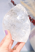 1.3kg Faceted Clear Quartz With Rainbows Freeform Tali & Loz Crystals