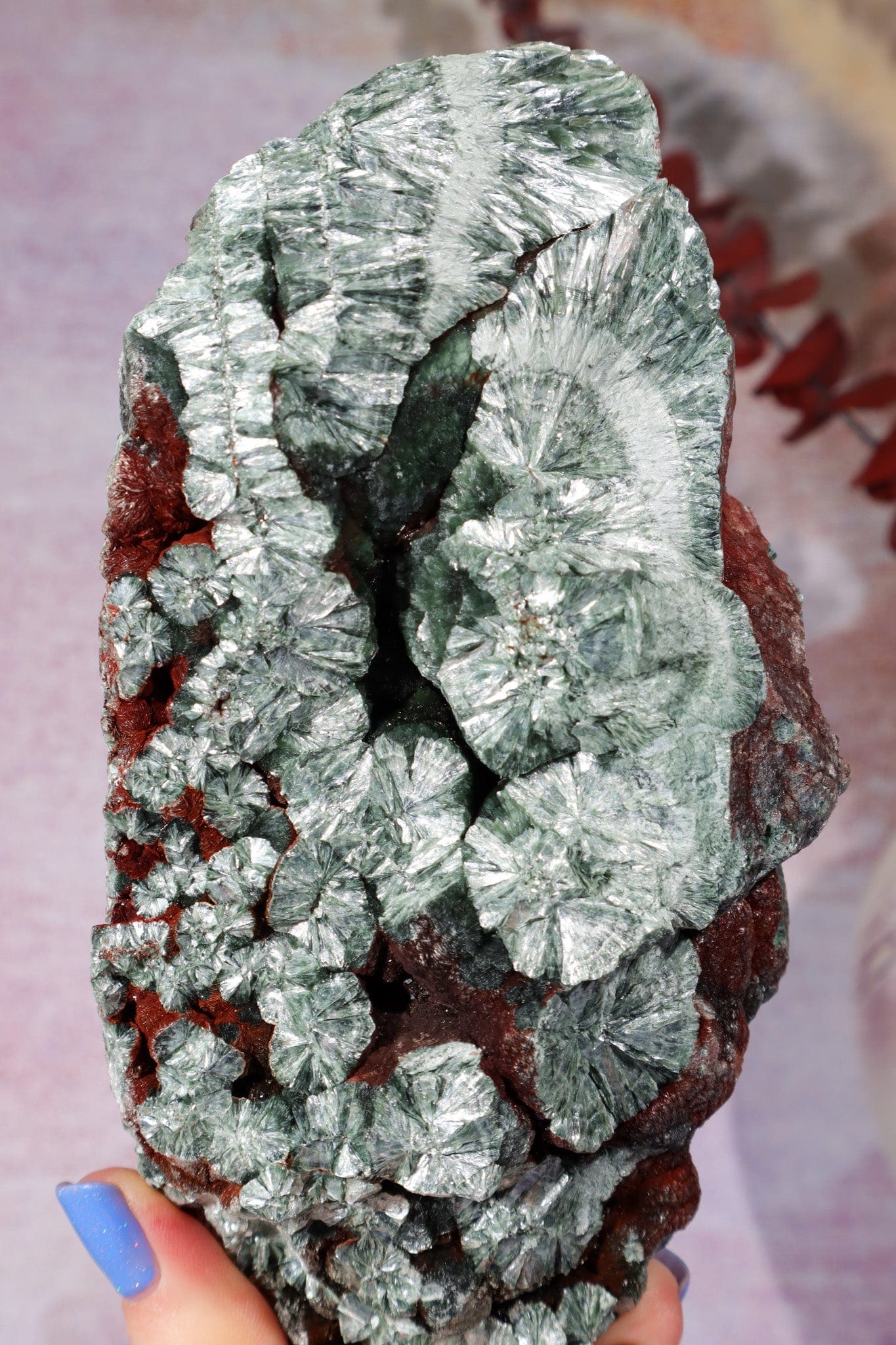 1KG Seraphinite Specimen, Russia Specimen Tali & Loz Crystals