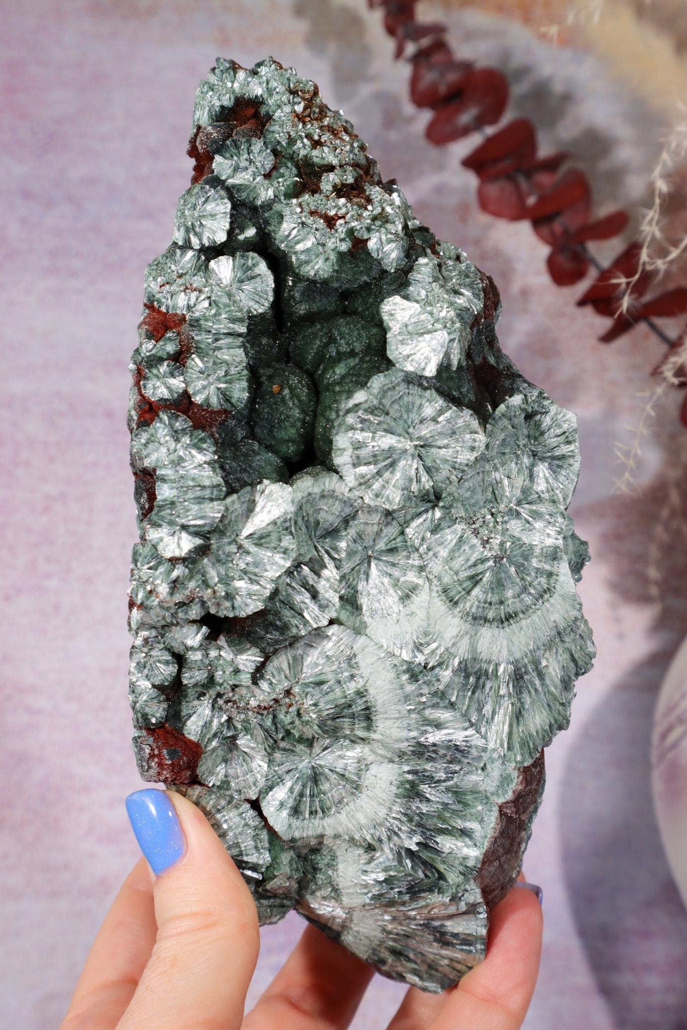 1KG Seraphinite Specimen, Russia Specimen Tali & Loz Crystals