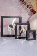 3D Floating Transparent Display Case no Base 14cm Large Specimen Stand Tali & Loz Crystals