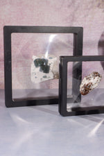 3D Floating Transparent Display Case no Base 14cm Large Specimen Stand Tali & Loz Crystals