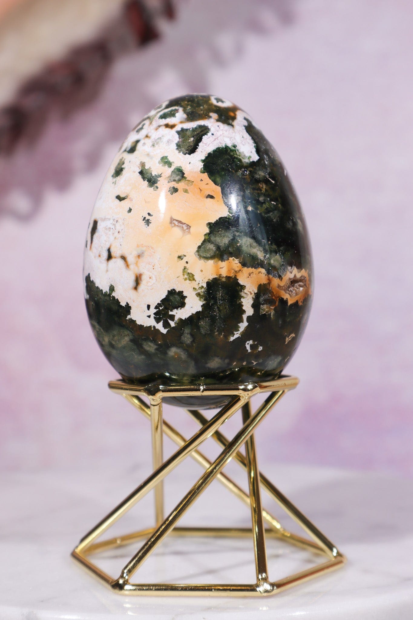 8th Vein Ocean Jasper Egg 6.7cm Eggs Tali & Loz Crystals