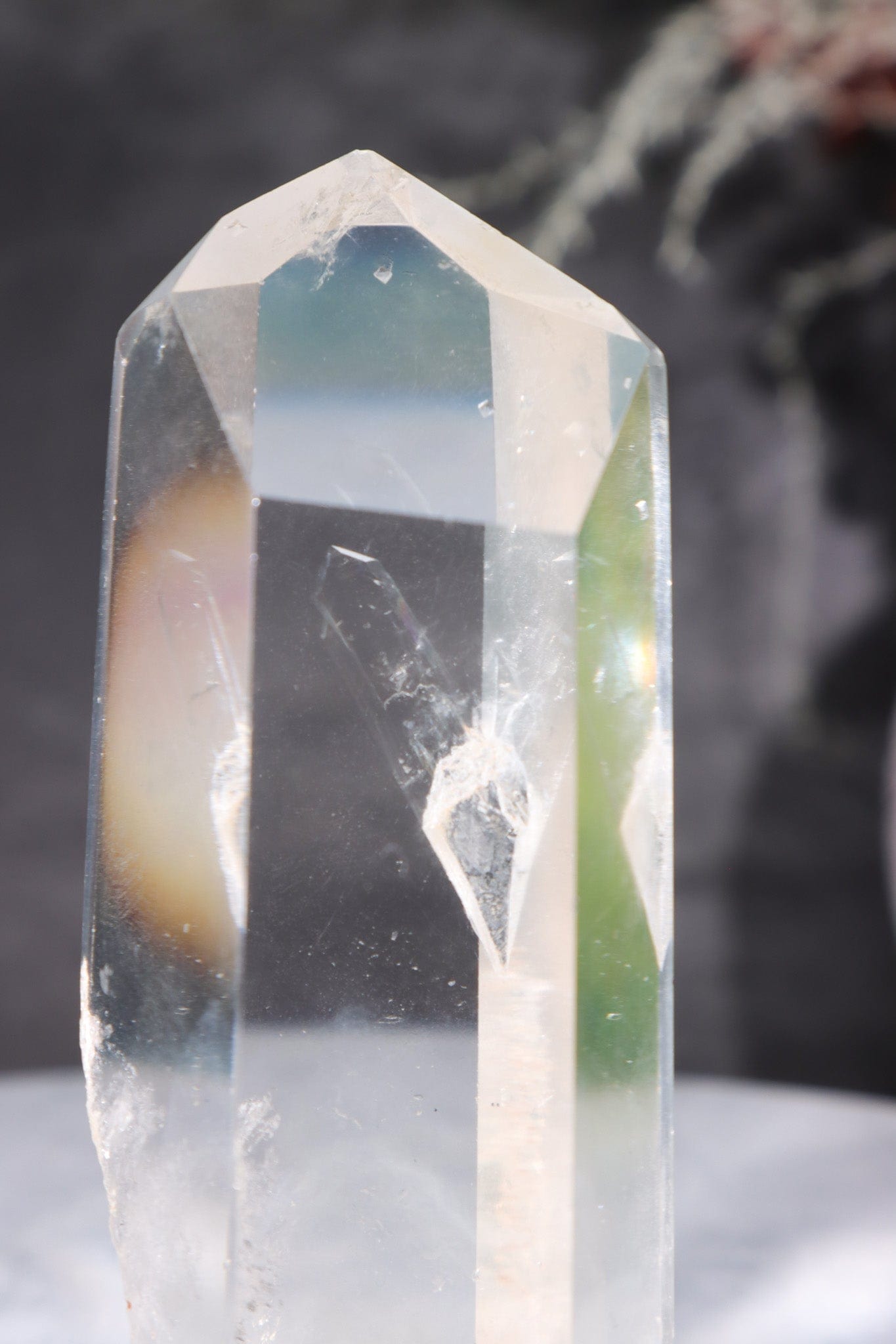 AAA Grade Clear Quartz Manifestation Crystal Tower With Natural Phantom Towers Tali & Loz Crystals
