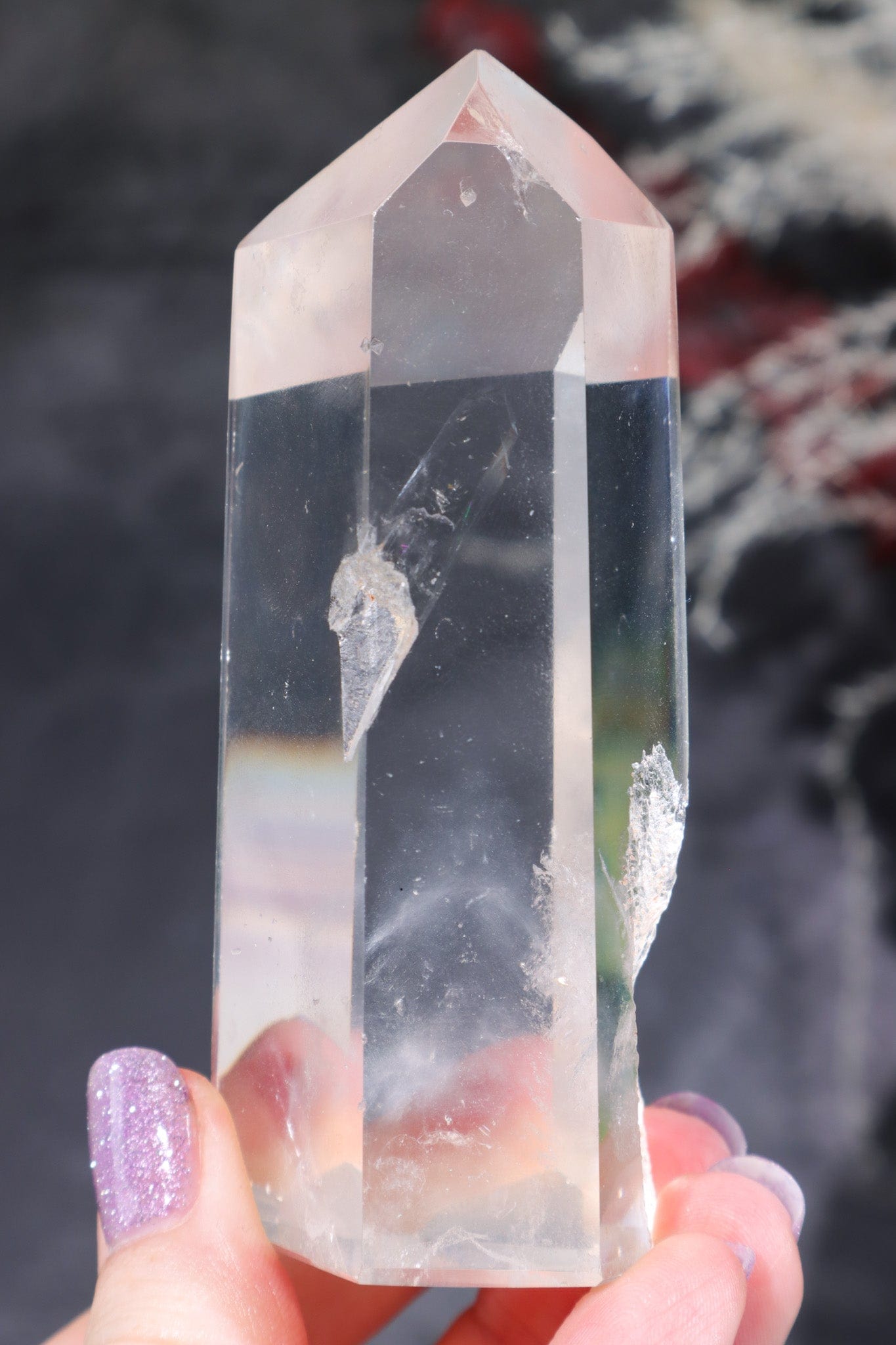 AAA Grade Clear Quartz Manifestation Crystal Tower With Natural Phantom Towers Tali & Loz Crystals