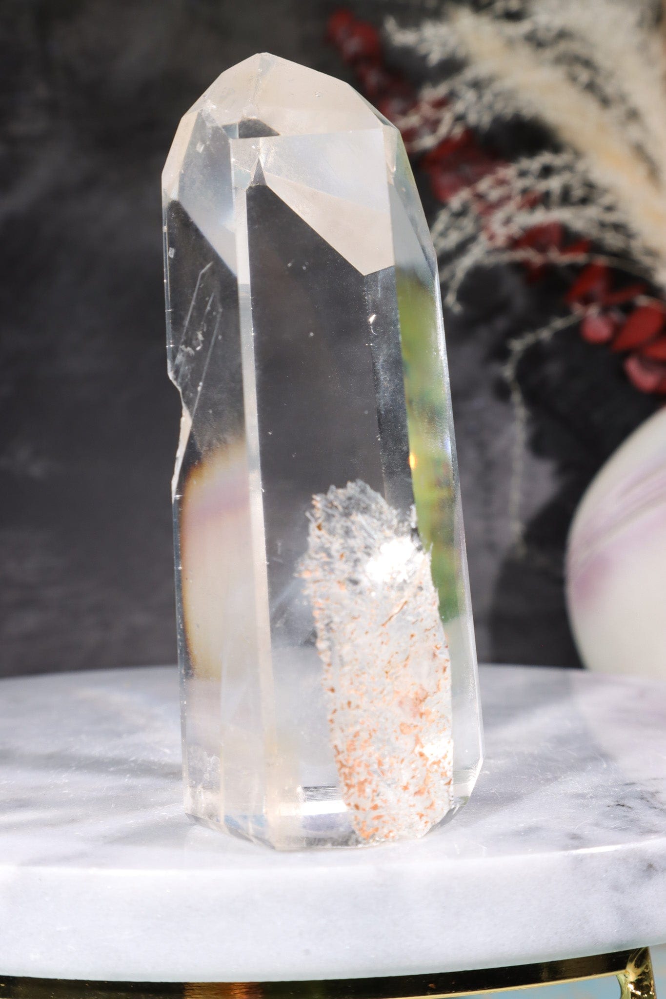 AAA Grade Clear Quartz Manifestation Crystal Tower With Natural Phantom Towers Tali & Loz Crystals