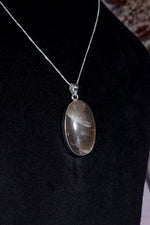 AAA Grade Lattice Sunstone Pendant set in 925 Silver With Chain Jewellery Tali & Loz Crystals