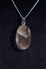 AAA Grade Lattice Sunstone Pendant set in 925 Silver With Chain Jewellery Tali & Loz Crystals