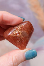 AAA Grade Lattice Sunstone Tumblestones Tumblestones Tali & Loz Crystals