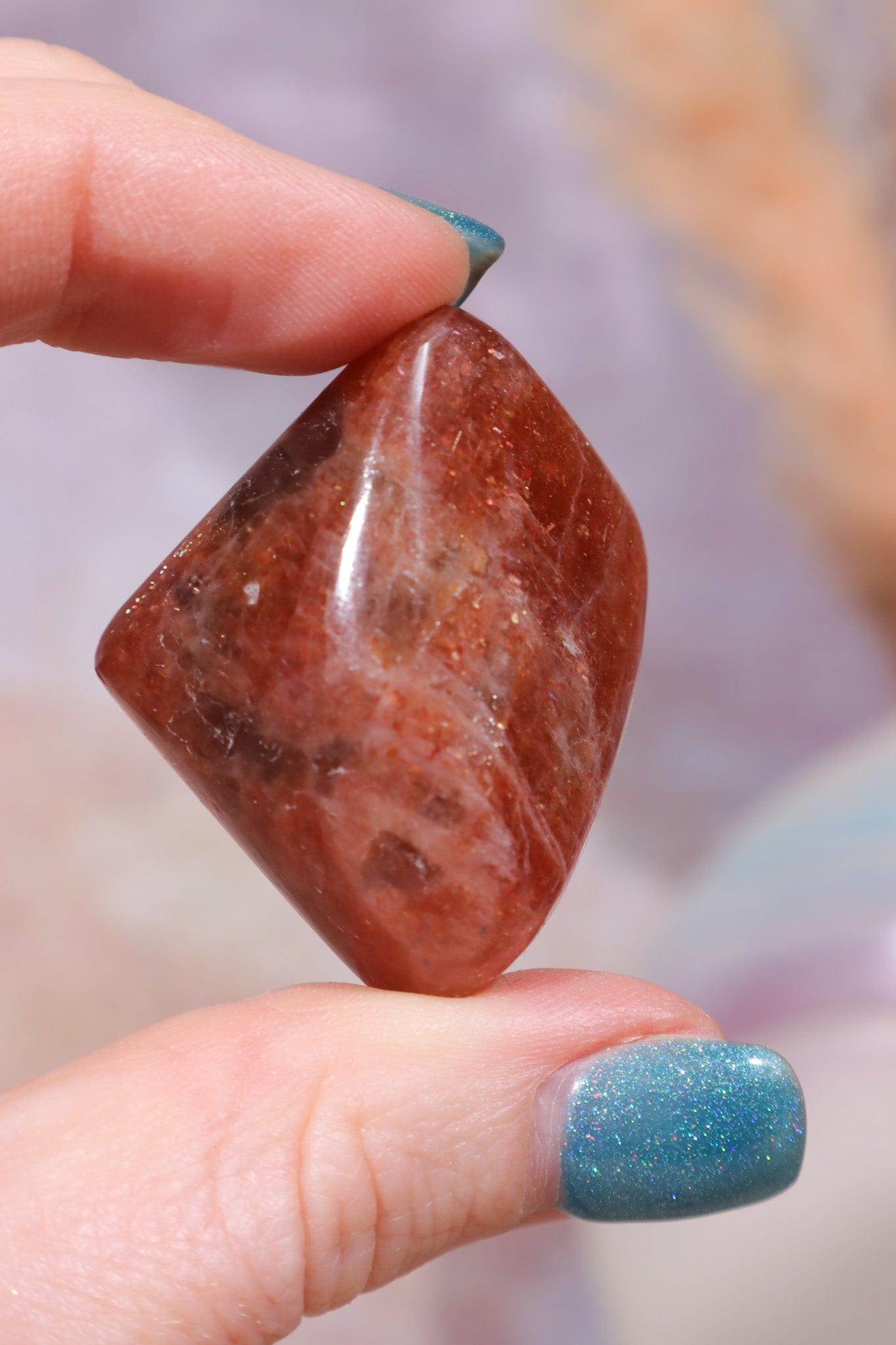 AAA Grade Lattice Sunstone Tumblestones Tumblestones Tali & Loz Crystals