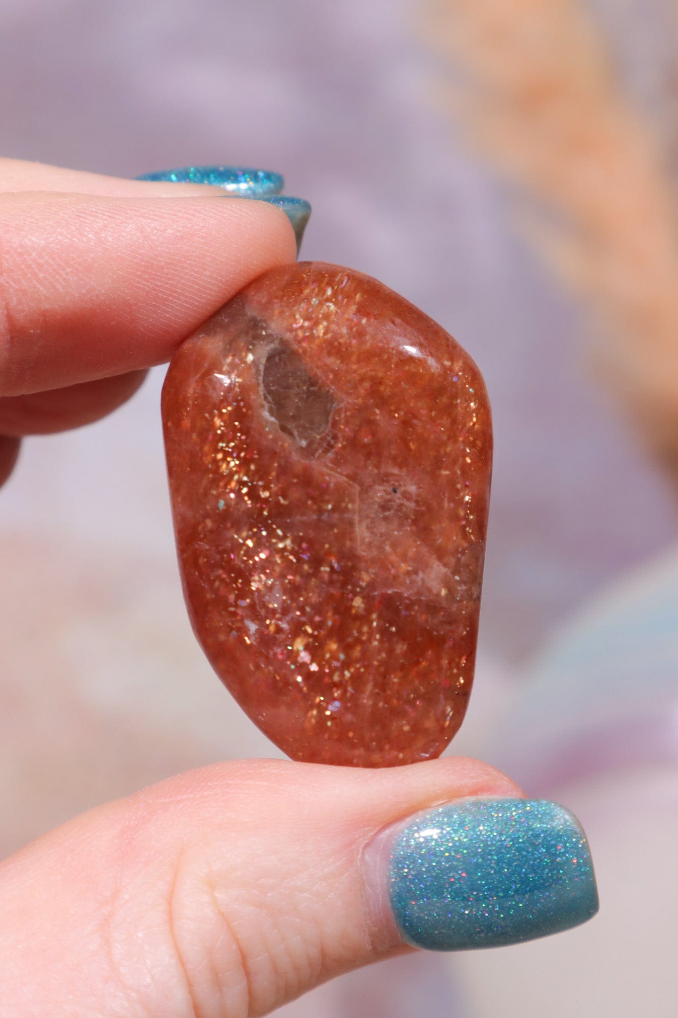 AAA Grade Lattice Sunstone Tumblestones Tumblestones Tali & Loz Crystals