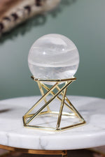 AAA-Grade Phantom Clear Quartz Sphere 45mm Sphere Tali & Loz Crystals