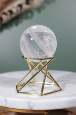 AAA-Grade Phantom Clear Quartz Sphere 45mm Sphere Tali & Loz Crystals