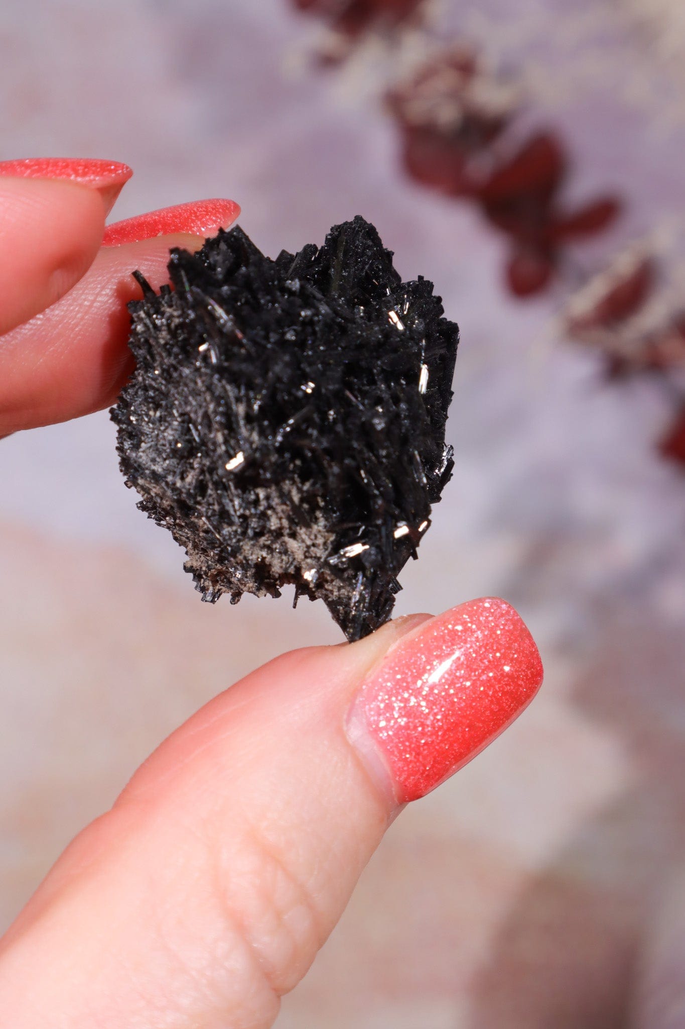 Acicular Black Tourmaline Specimen 10.15gr Specimen Tali & Loz Crystals