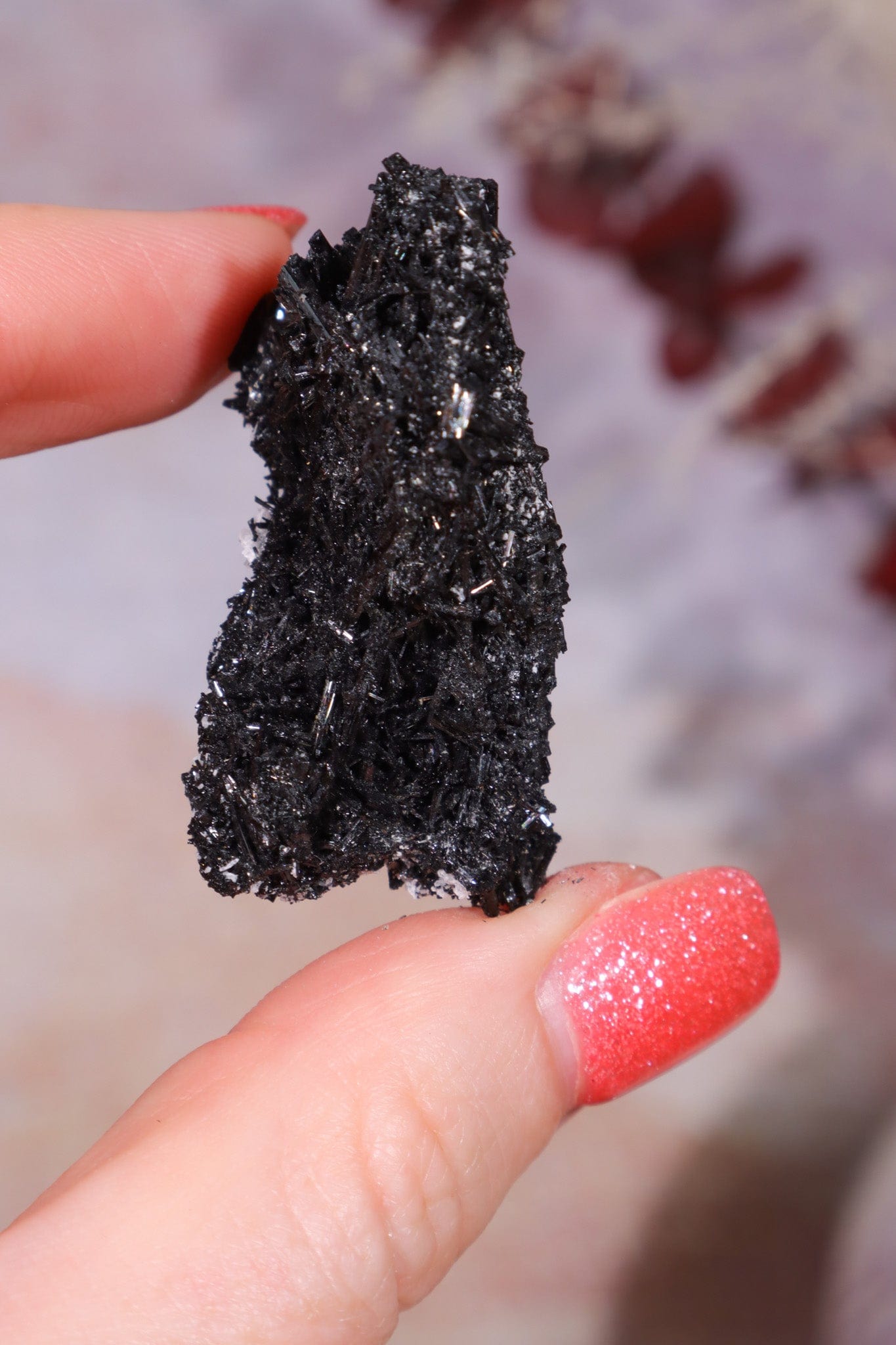 Acicular Black Tourmaline Specimen 12.08gr Specimen Tali & Loz Crystals