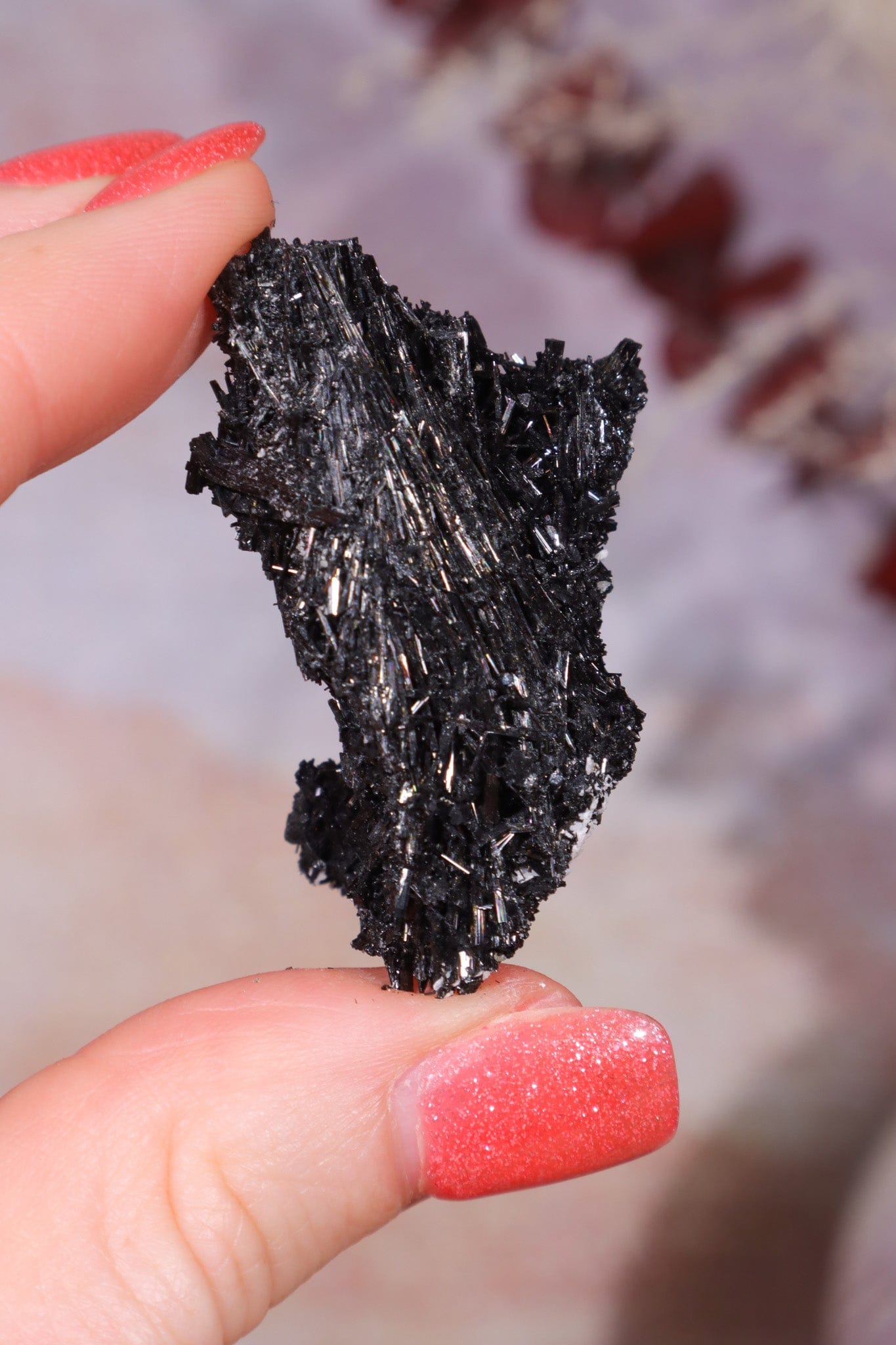 Acicular Black Tourmaline Specimen 12.08gr Specimen Tali & Loz Crystals
