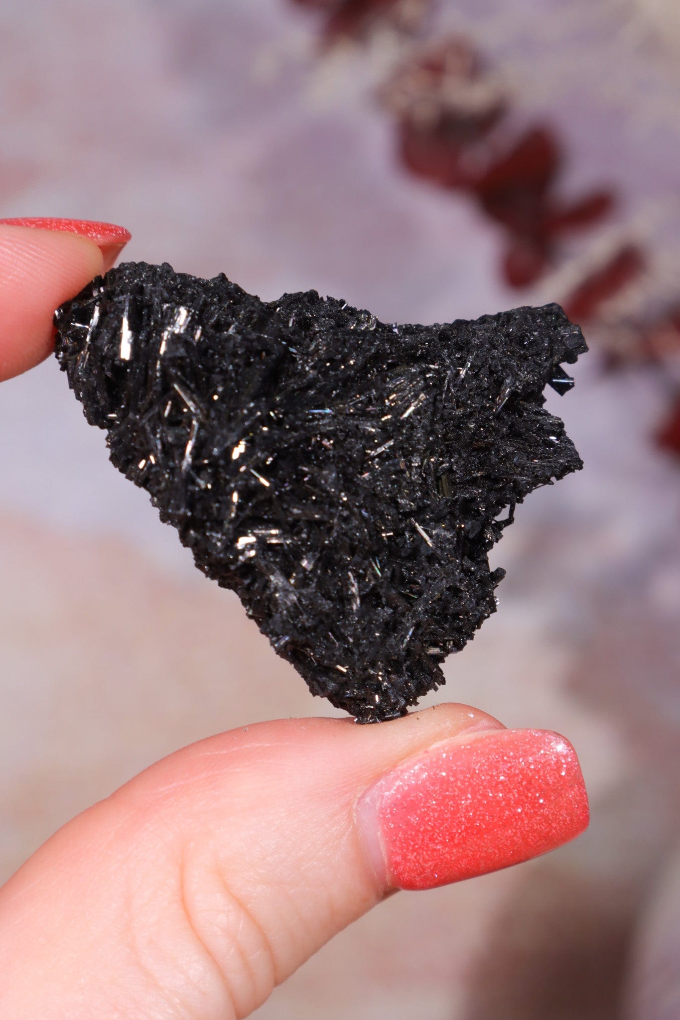 Acicular Black Tourmaline Specimen 14.20gr Specimen Tali & Loz Crystals