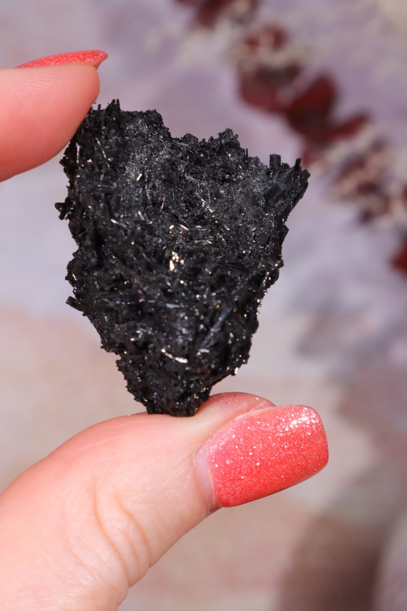 Acicular Black Tourmaline Specimen 14.20gr Specimen Tali & Loz Crystals