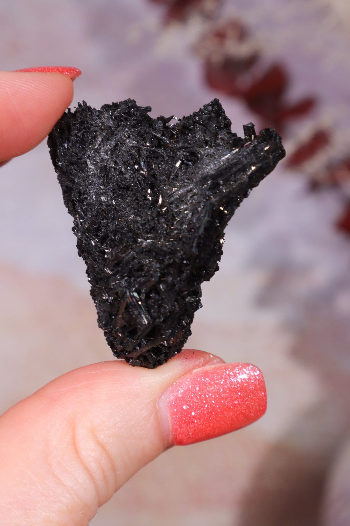 Acicular Black Tourmaline Specimen 14.20gr Specimen Tali & Loz Crystals