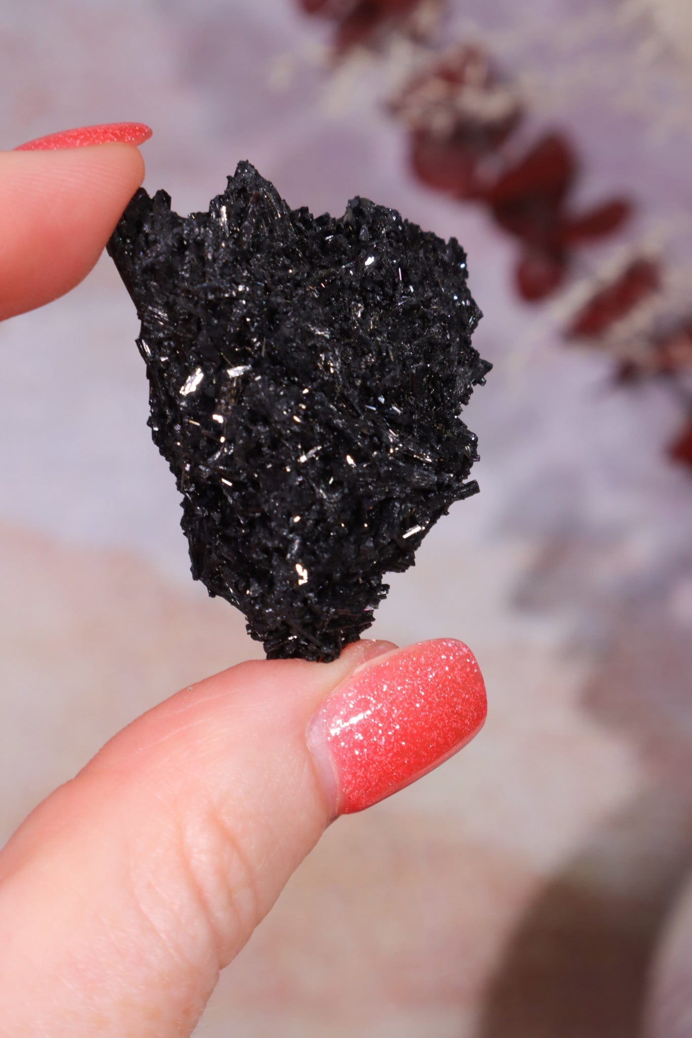 Acicular Black Tourmaline Specimen 14.20gr Specimen Tali & Loz Crystals