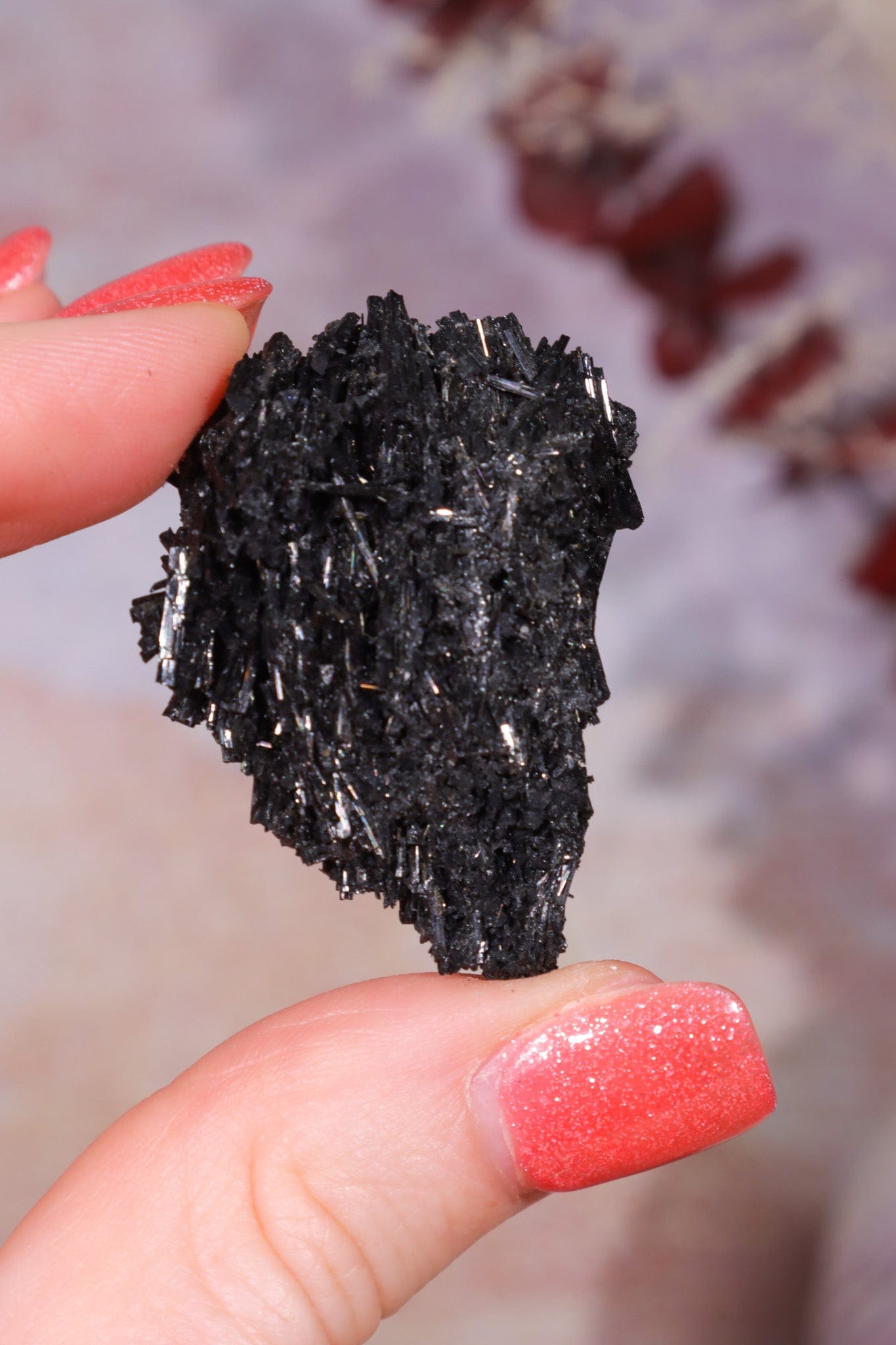 Acicular Black Tourmaline Specimen 15.35gr Specimen Tali & Loz Crystals