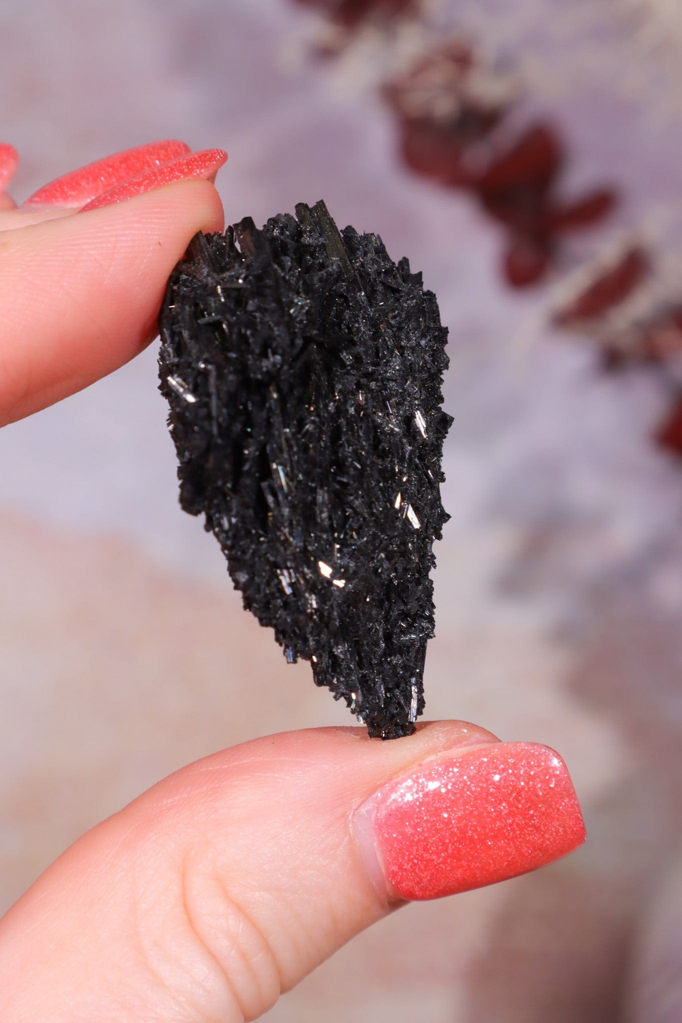 Acicular Black Tourmaline Specimen 15.35gr Specimen Tali & Loz Crystals