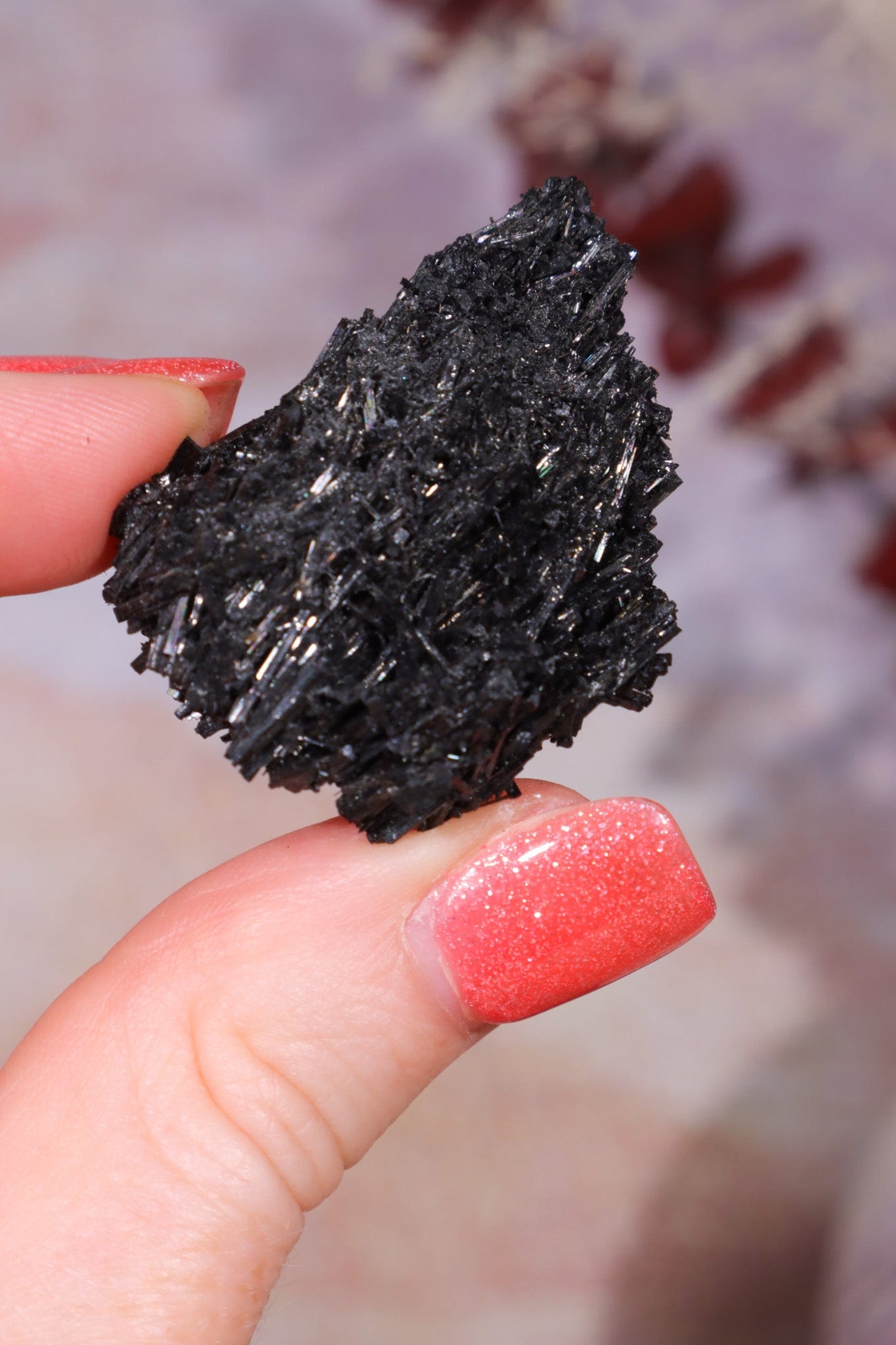 Acicular Black Tourmaline Specimen 15.35gr Specimen Tali & Loz Crystals