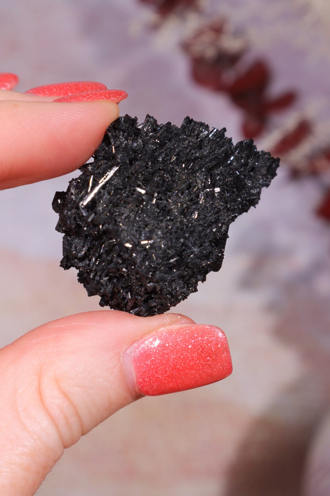 Acicular Black Tourmaline Specimen 15.35gr Specimen Tali & Loz Crystals