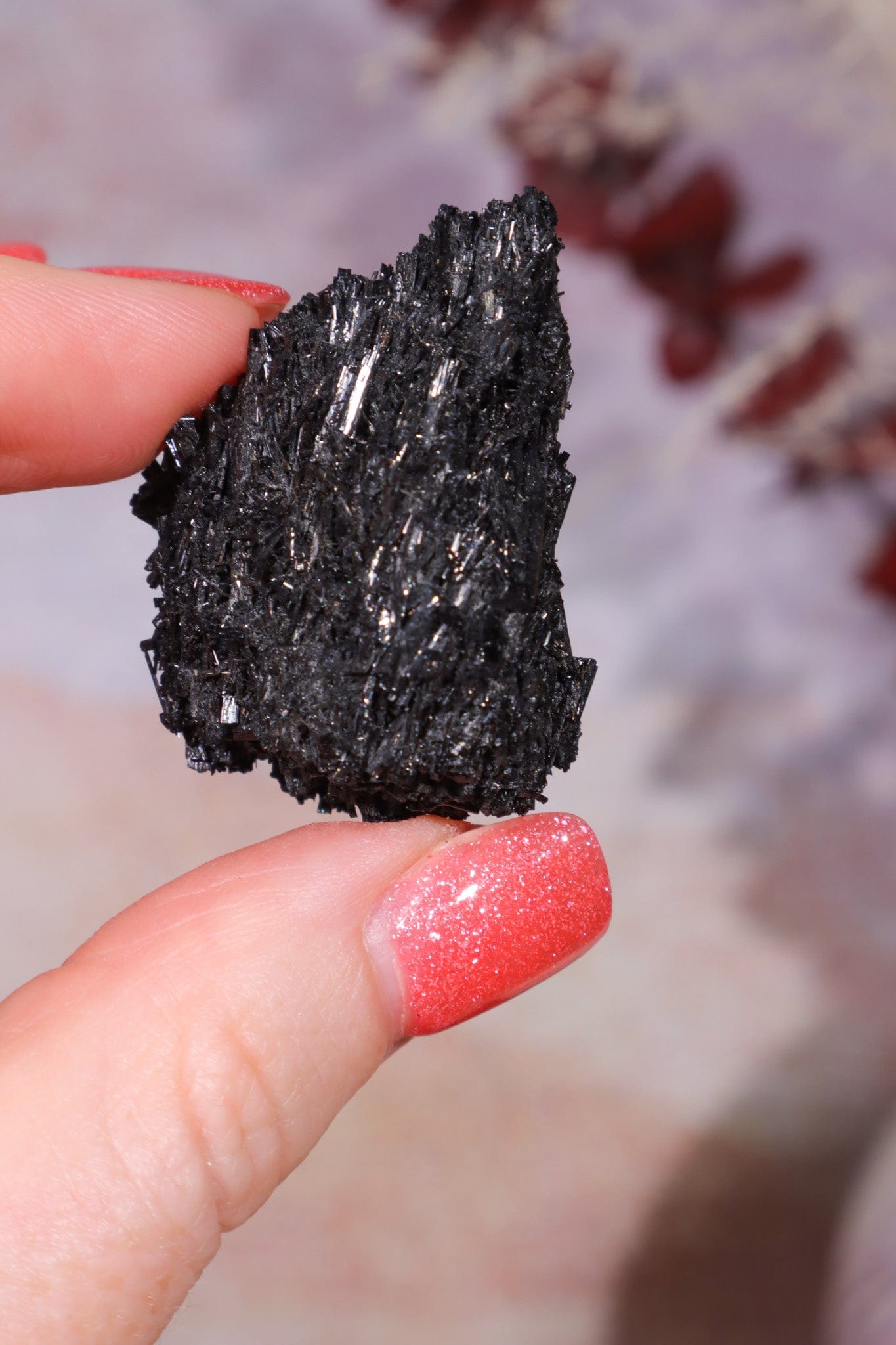 Acicular Black Tourmaline Specimen 15.35gr Specimen Tali & Loz Crystals